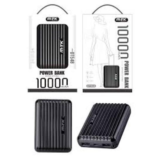  POWER BANK MTK DT548 NE TRAVEL 10000MAH NEGRO